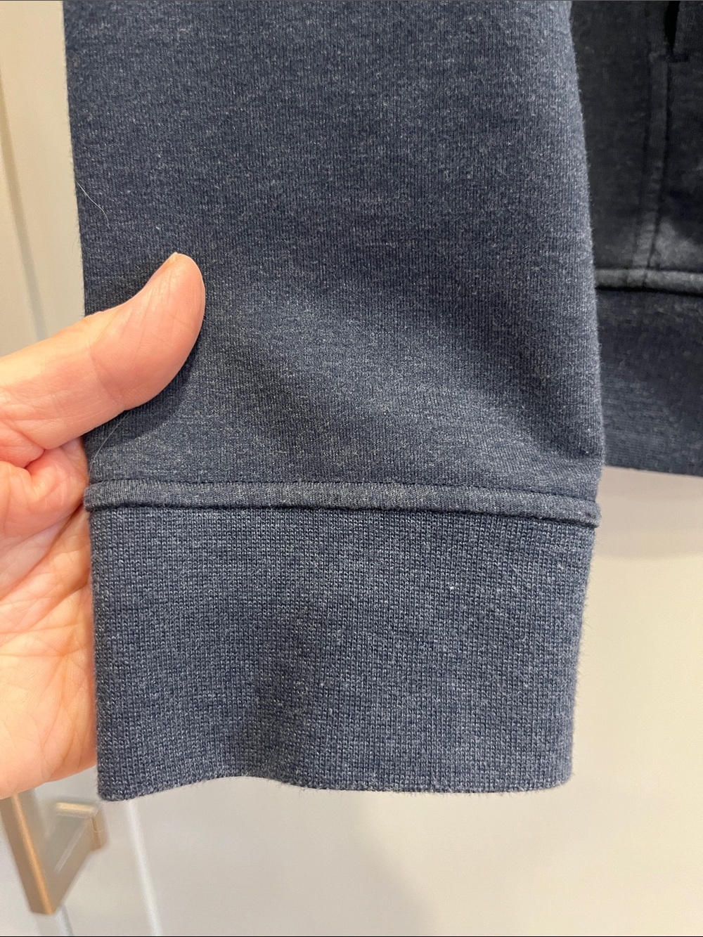 Men's Lululemon City Sweat Pullover Hoodie in Heathered Nautical Navy - Picture 7 of 15